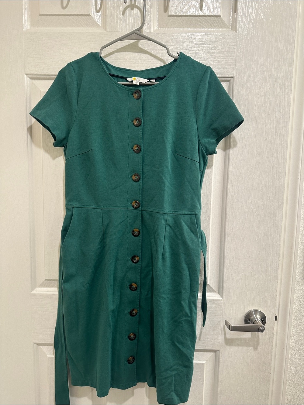 Boden Button-Front Short Sleeve Dress